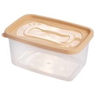 Pote Retangular Linha Clic 1,2L Plástico Atóxico com Tampa Hermética para Armazenar e Transportar Alimentos