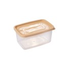 Pote Retangular Linha Clic 1,2L Plástico Atóxico com Tampa Hermética para Armazenar e Transportar Alimentos