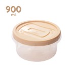 Pote Plástico Redondo Plasútil 900ml  Linha Clic Vedação
