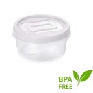 Pote Plástico Redondo Plasútil 900ml Tampa Clic Vedação