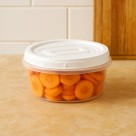 Pote Plástico Redondo Plasútil 900ml Tampa Clic Vedação