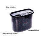 Porta Filtro e Café Plasútil 1,5L com Colher Medidora e Trava de Segurança
