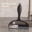 Rodinho de Pia Preto Emborrachado Plasutil