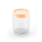 Pote Organizador Gire e Trave Plasútil 380ml com Tampa Hermética Empilhável para Temperos e Alimentos