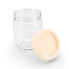 Pote Organizador Gire e Trave Plasútil 380ml com Tampa Hermética Empilhável para Temperos e Alimentos