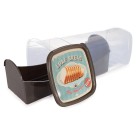 Porta Pão de Forma Plasútil Decora com Tampa Click 32,6cm Livre de BPA