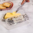 Manteigueira Retrô Plasútil com Tampa Decorada em Plástico BPA Free