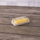 Manteigueira Retrô Plasútil com Tampa Decorada em Plástico BPA Free