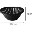 Escorredor de Massas Plasútil 28 cm BPA-Free – Lavador e Escorredor Prático para Massas, Legumes e Verduras