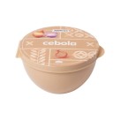 Porta-Mix Plasútil Decorado Cebola 374ml com Tampa Estampada