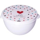 Porta-Mix Plasútil Decorado Cebola 374ml com Tampa Estampada