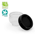 Pote Plasutil Rosca B4 300ml com Tampa Vedante – Plástico Livre de BPA
