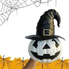 Abóbora Bruxa Branca 30X29X29CMDecoração Halloween