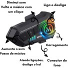 Fone de Capacete Moto c/ Bluetooth