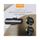 Microfone de Lapela Sem Fio Duplo Kaidi KMF4-A Lightning para iPhone e iPad com Cancelamento de Ruído e Alta Qualidade de Áudio