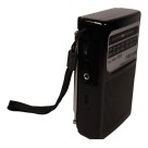 Rádio AM/FM Portátil de Bolso Pocket com Bateria Interna Recarregável e Pilha – Rádio de Mão Compacto com Fone e Alto-Falante Integrado