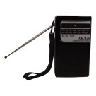 Rádio AM/FM Portátil de Bolso Pocket com Bateria Interna Recarregável e Pilha – Rádio de Mão Compacto com Fone e Alto-Falante Integrado
