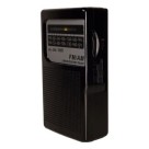 Rádio AM/FM Portátil de Bolso Pocket com Bateria Interna Recarregável e Pilha – Rádio de Mão Compacto com Fone e Alto-Falante Integrado
