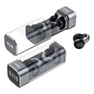 Fone Kaidi KD-797 Bluetooth 5.3 com Condução de Ar, Estojo Transparente com Display LCD e Microfone – Fone Sem Fio Esportivo Recarregável