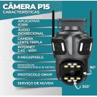 Câmera Wi-Fi 3MP HD Visão Noturna Detecção Humana