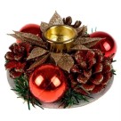 Castical Decorado Natalino C/2pcs 9cmx3cm