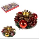 Castical Decorado Natalino C/2pcs 9cmx3cm