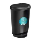 Lixeira Preta 10L com Pedal Compacta e Prática