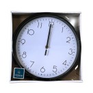 Relógio de Parede Plástico e Vidro 22x4cm Silencioso | Decoração Moderna para Sala, Quarto, Cozinha e Escritório
