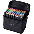 Kit Caneta Touch 60 Cores Twin Marker Ponta Dupla Yins Paper com Case para Desenho, Lettering e Ilustração
