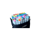 Caneta Touch 48 Cores com Estojo – Marcadores à Base de Álcool LEOARTE