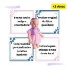 Boneca Sapekinhas 32cm Infantil para Brincar e Colecionar