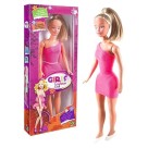 Boneca Girls Fashion Doll 43cm da Milk Brinquedos, Brinquedo Educativo e Realista para Crianças a partir de 3 anos
