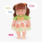 Boneca Angelina Girls Aprendendo Inglês Loira 32cm Educativa Interativa com Frases em Inglês Infantil