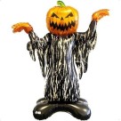 Balão Monstro Abóbora 86x115cm Decoração Halloween Gigante para Festas, Casas e Eventos Temáticos