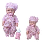 Boneca Bebê Meu Pijaminha Milk 32cm com Mamadeira e Chupeta Infantil
