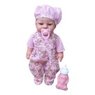 Boneca Bebê Meu Pijaminha Milk 32cm com Mamadeira e Chupeta Infantil
