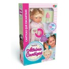 Boneca Coleção Athina Cantigas Milk com Sons de Cantigas de Roda para Crianças