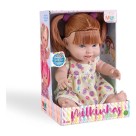 Boneca Milkinhas Colors Sortido Milk 33cm em Vinil Macio com Cabelos Coloridos e Roupinhas Removíveis