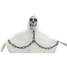 Caveira Fantasma com Corrente 85cm Decoração Halloween Assustadora para Festas, Casas e Eventos Temáticos