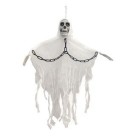 Caveira Fantasma com Corrente 85cm Decoração Halloween Assustadora para Festas, Casas e Eventos Temáticos