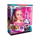 Boneca Cinty Styling Head Milk Cabeça para Penteados com Acessórios Infantil Brinquedo Educativo