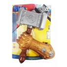 Kit Martelo e Luva Coleção Herois Pica-Pau Brinquedo Infantil Fantasia Super Herói 
