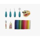 Massinha de Modelar Infantil Color Smile com 12 Cores Vibrantes e Acessórios Plásticos Divertidos