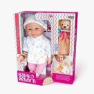Boneca Collection Baby Reborn Urso Naninha 37cm Boneca Realista Soft Brinquedo Infantil Educativo