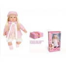 Boneca Rose Ring Premium 40cm Boneca Reborn Realista Soft Brinquedo Infantil Educativo para Crianças e Colecionadores