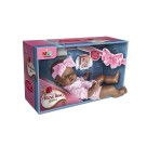 Boneca Coleção Rose Ring Reborn Negra Boneca Realista Soft Brinquedo Infantil Educativo para Crianças e Colecionadores