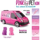 Brinquedo Pink Pet Van Veículo Infantil Rosa com Mini Pets Brincadeira Criativa Educativa para Crianças