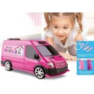 Brinquedo Pink Pet Van Veículo Infantil Rosa com Mini Pets Brincadeira Criativa Educativa para Crianças