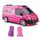 Brinquedo Pink Pet Van Veículo Infantil Rosa com Mini Pets Brincadeira Criativa Educativa para Crianças