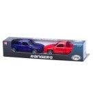 Caminhonete Pick-Up Rangers c/2 Kit com 2 Carrinhos Brinquedo Infantil Veículos de Aventura Resistentes para Crianças